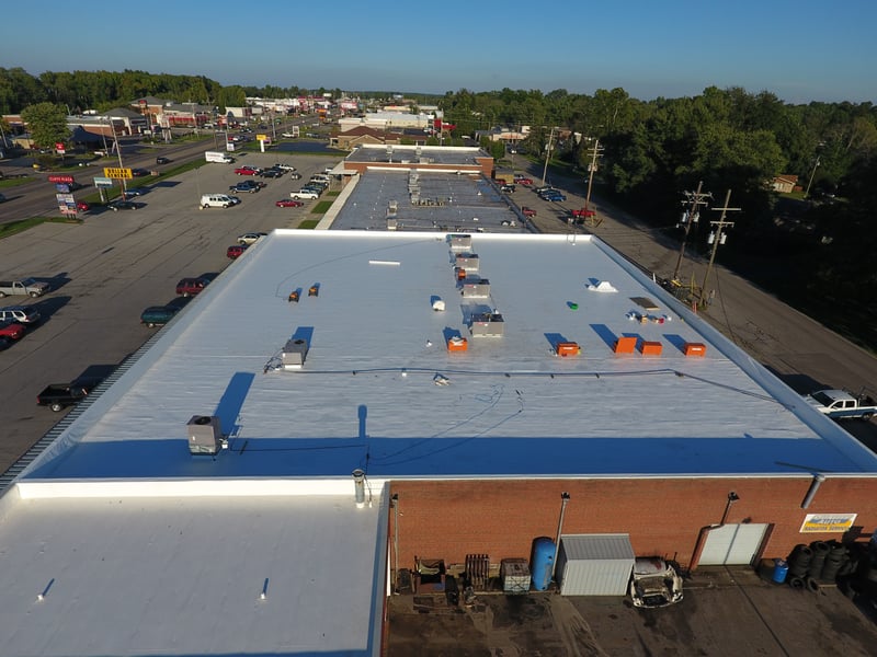 Dollar General Flat Roof Membrane Installation Madison, IN
